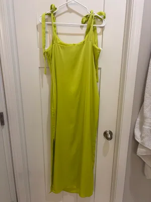 Boutique Lime Green FORE Dress thumbnail 3