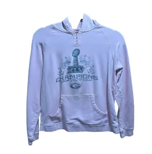 Vintage Women’s Size Small Pink Reebok Green Bay Packers Hoodie thumbnail 1