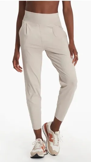 Vuori women's Lux At Ease Harem High Rise Jogger in Cream Sz Small thumbnail 1