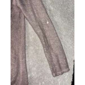 ivy and lace mohair blend‎ thin knit sweater italy small Roll Sleeves Metallic thumbnail 7