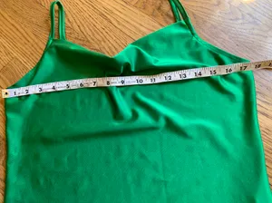 Cowl neck strappy cami top green size S thumbnail 5