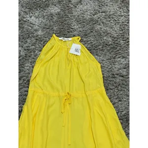 Diane von Furstenberg Women XS Sally Dress Yellow Lemon Zest Maxi Drawstring NWT thumbnail 11