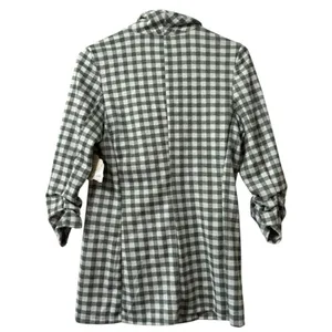 Altard State Green‎ Checkered Blazer Sz Small Classic Office Career Professional thumbnail 2
