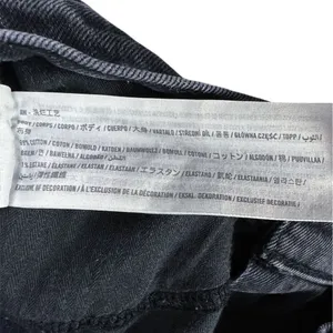 Abercrombie The 90s Straight Ultra High Rise Black Distressed‎ Jeans Size 4 / 27 thumbnail 8