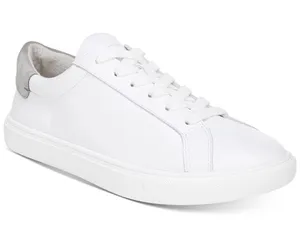 Sam Edelman Women's Lupita Lace Up Sneakers White Leather 8 thumbnail 1