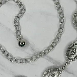 Western Concho Silver Chain Belt One Size (OS) ✨ thumbnail 11