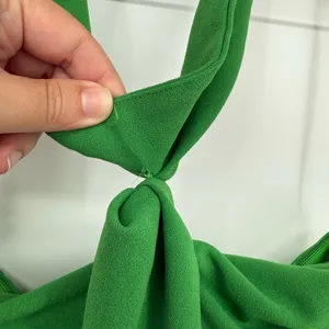 Lulus Mesmerizing Perfection Green Halter Neck Backless Maxi Dress Size S thumbnail 7