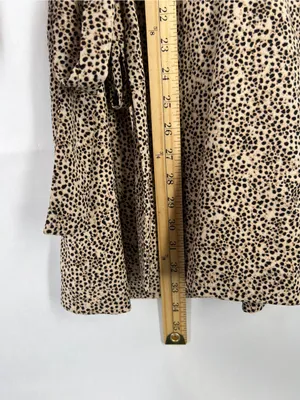 H&M‎ Cheetah Print Tie Waist Mini Dress Size 4 thumbnail 10
