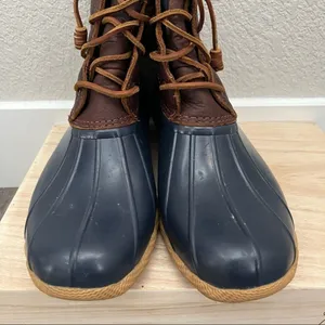Sperry Saltwater Brown & Blue‎ Duck Boots 10 thumbnail 7