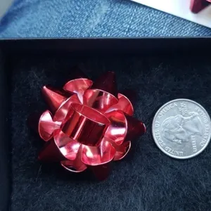 Betsey Johnson‎ Giant Red Gift Bow Earrings thumbnail 2