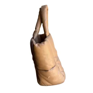 Stand Studio Rosanne Puffer Tote Camel Quilted Bag Designer Tan thumbnail 2