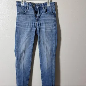 American Eagle Women Blue Jegging Crop Jeans Next Level‎ Stretch size 0 Short. thumbnail 2