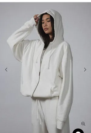 Elwood Core Zip Hoodie White Size L thumbnail 2