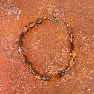 Free People Beautiful stone beaded earth tone necklace thumbnail 2