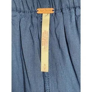 Free People Blue Cotton Lace Trim Pull On Shorts Women’s Size Small Boho Pockets thumbnail 6