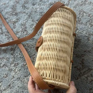 Express Shiraleah Bali Rattan Crossbody Bag Tan thumbnail 4