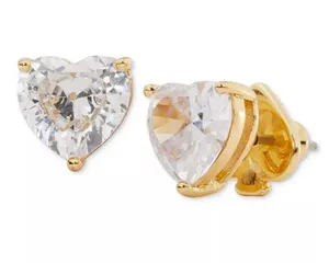Kate Spade Shining Heart-Shaped Zircon Heart Crystals Stud Women's Earrings New thumbnail 1