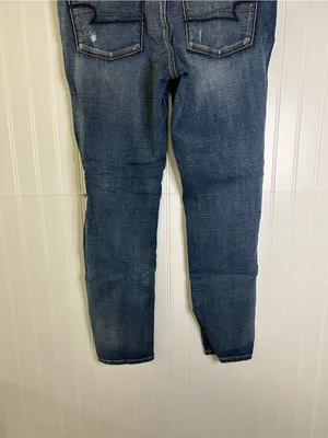 American Eagle Distressed Super Stretch Hi-Rise Jeggings Size 14 thumbnail 5