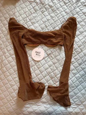 Princess Polly Brown Glitter Long Sleeve Mini Skirt Set thumbnail 4