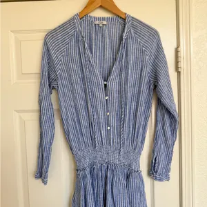 Rails Jasmine Striped Linen Blend Mini Dress Tibet Stripe Blue White S thumbnail 5