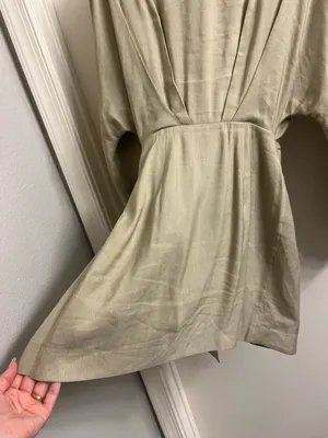 Significant Other Kenna Wrap Mini Dress Size US 2 Tan thumbnail 14