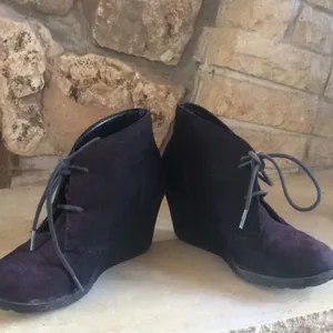 White Mountain Irma Heeled Lace Up Vegan Booties Black Size 7.5 thumbnail 6