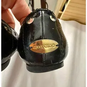 Jimmy Choo Patent Leather Flats with Cutout Details sz. 6.5 thumbnail 3