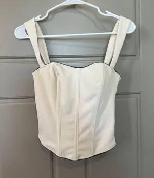 White Fox Shout Out Bustier Top thumbnail 2