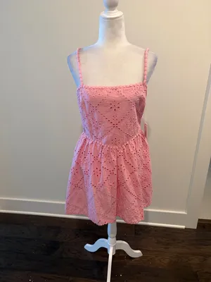 New With Tags Saylor Miriam Eyelet Dress Sz M thumbnail 5