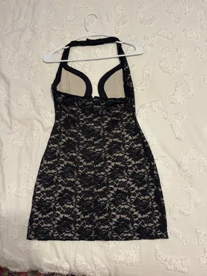 White Fox Boutique Dress Mini Black Lace thumbnail 2