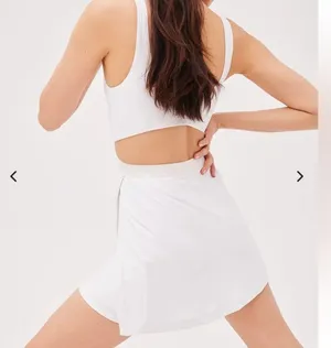 Outdoor Voices $108 white cutout court tennis athletic dress M thumbnail 5