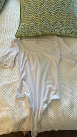 White H&M Bodysuit thumbnail 3