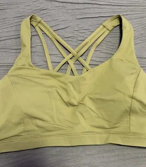lululemon athletica Olive Strappy Crisscross Sports Bra thumbnail 1