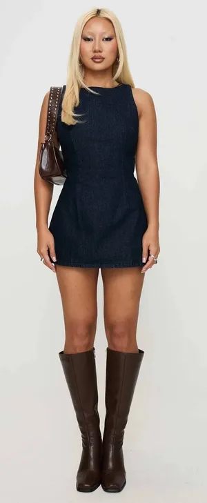 Princess Polly Ainsleigh Denim Romper thumbnail 1
