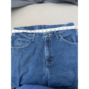 Wrangler Blue Relaxed Straight Jeans raw hem 32x32 thumbnail 7