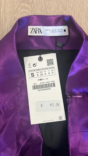 ZARA Satin Effect Skirt thumbnail 3