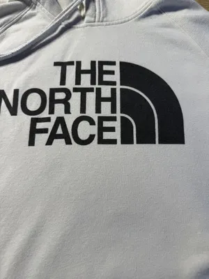 The North Face Half Dome Hoodie Women L White Pullover Logo Sweatshirt thumbnail 11