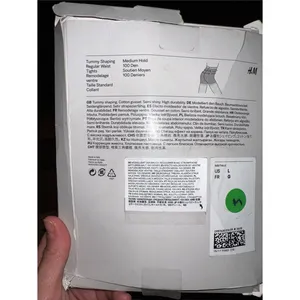 H&M Black Tummy Shaping Regular Tights thumbnail 2