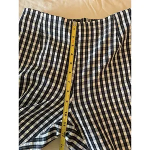 Hayden Los Angeles Black/White Gingham Pants Size Large Elastic Waist Preppy thumbnail 7