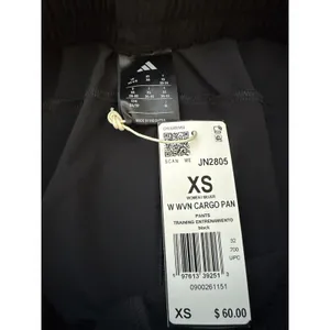 Adidas Women W WVN Cargo Pants Black Training Joggers XS NEW thumbnail 7