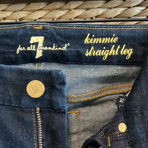 7 For All Mankind Kimmie Straight Leg Dark Wash Jeans, 24 thumbnail 9