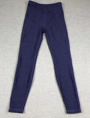Savage X Fenty Leggings Womens L Purple Animal Print Ankle Sport Stretch Yoga thumbnail 1