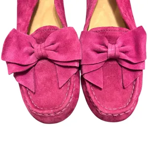 UGG Leather Fuchsia Pink Leather Bow Flats US 6 women’s thumbnail 2