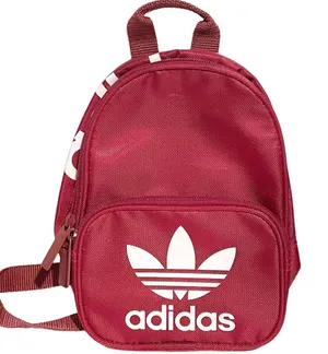 Adidas Maroon Red Three Striped Trefoil Mini Backpack Pocketbook Travel‎ thumbnail 1