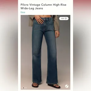- Anthropologie Pilcro Vintage Column HighRise Wide Leg Jeans Size 31 Inse… thumbnail 13
