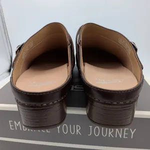Dansko Berry Milled Burnished Brown Leather Clog Mules 9421-801600 Womens 40 thumbnail 4