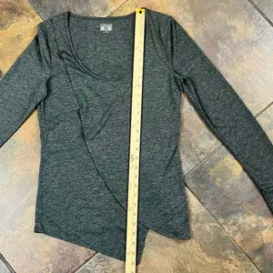 Converse One Star Dark Gray Jersey Top Long Sleeve Medium thumbnail 3