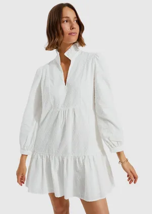 Tuckernuck Palmerston Swiss Dot 3/4 Sleeve Dress XL thumbnail 1