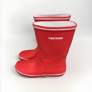 NWT Tretorn Storm Red Rubber Rain Boots Womens Sz 9‎ Waterproof Pull On 47320950 thumbnail 2