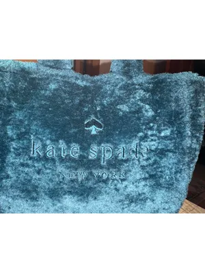 Kate Spade New York Teal Furry Small Tote/Crossbody Bag thumbnail 5